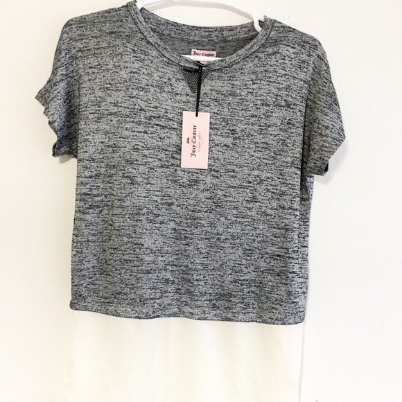Juicy Couture Tops - Juicy Couture Gray Blush Pink Blouse Sz XS